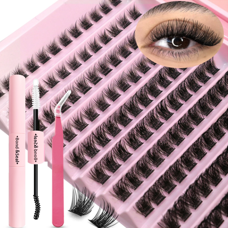 Eyelash Extension Review - DIY-Wimpernverlängerungsset, individuelle Wimperncluster, Mischung aus Wimpernclustern