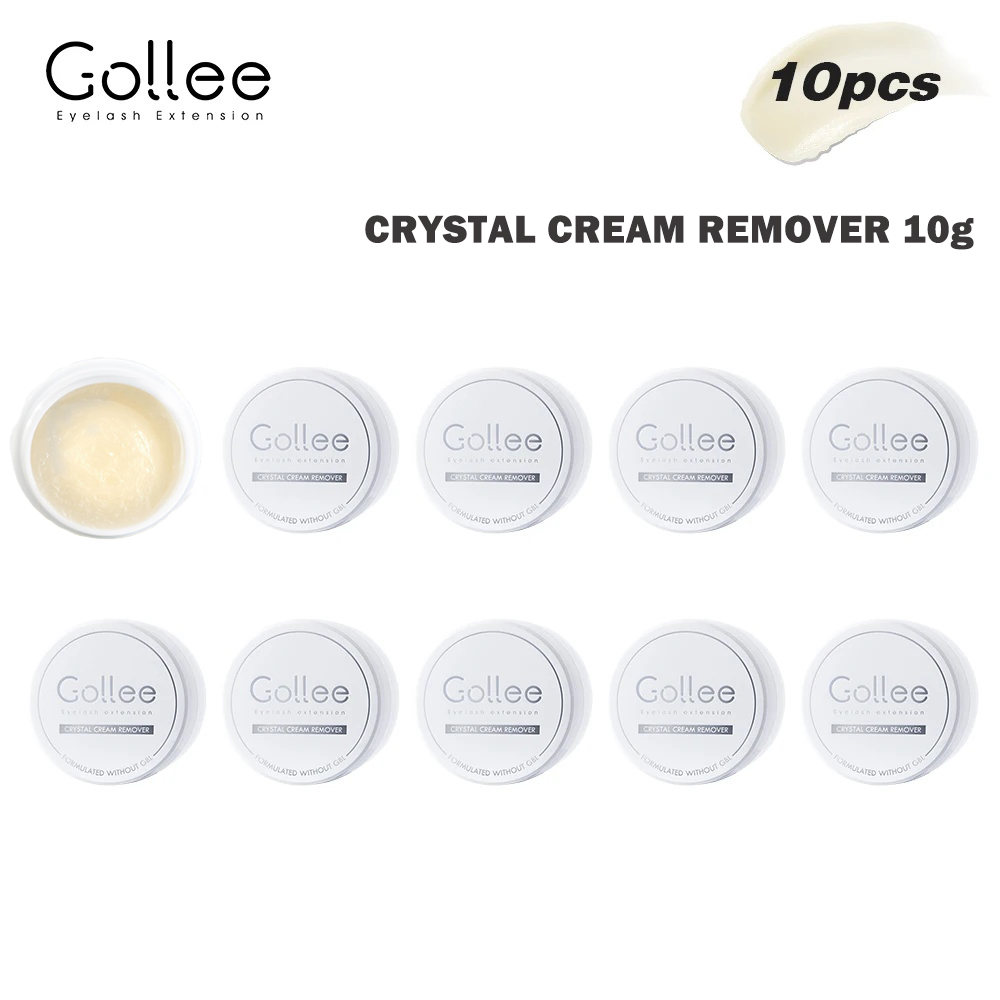 Eyelash Extension Is Safe - Gollee 5/10 Stück professionelle Wimpernkleber-Entferner-Creme –