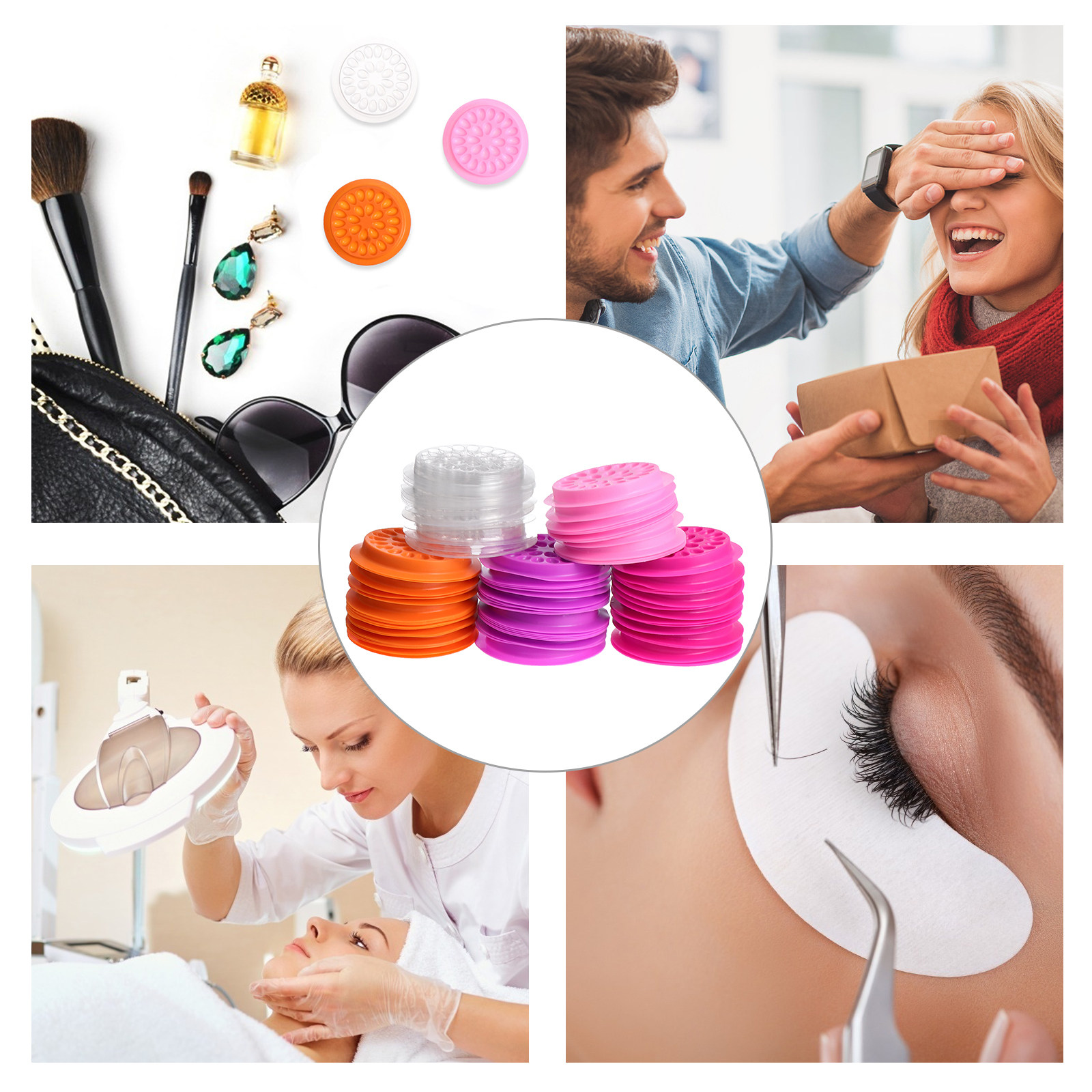 100 Stück Wimpernkleber-Schale – Eyelash Extension Is Safe Bewertung und Preis
