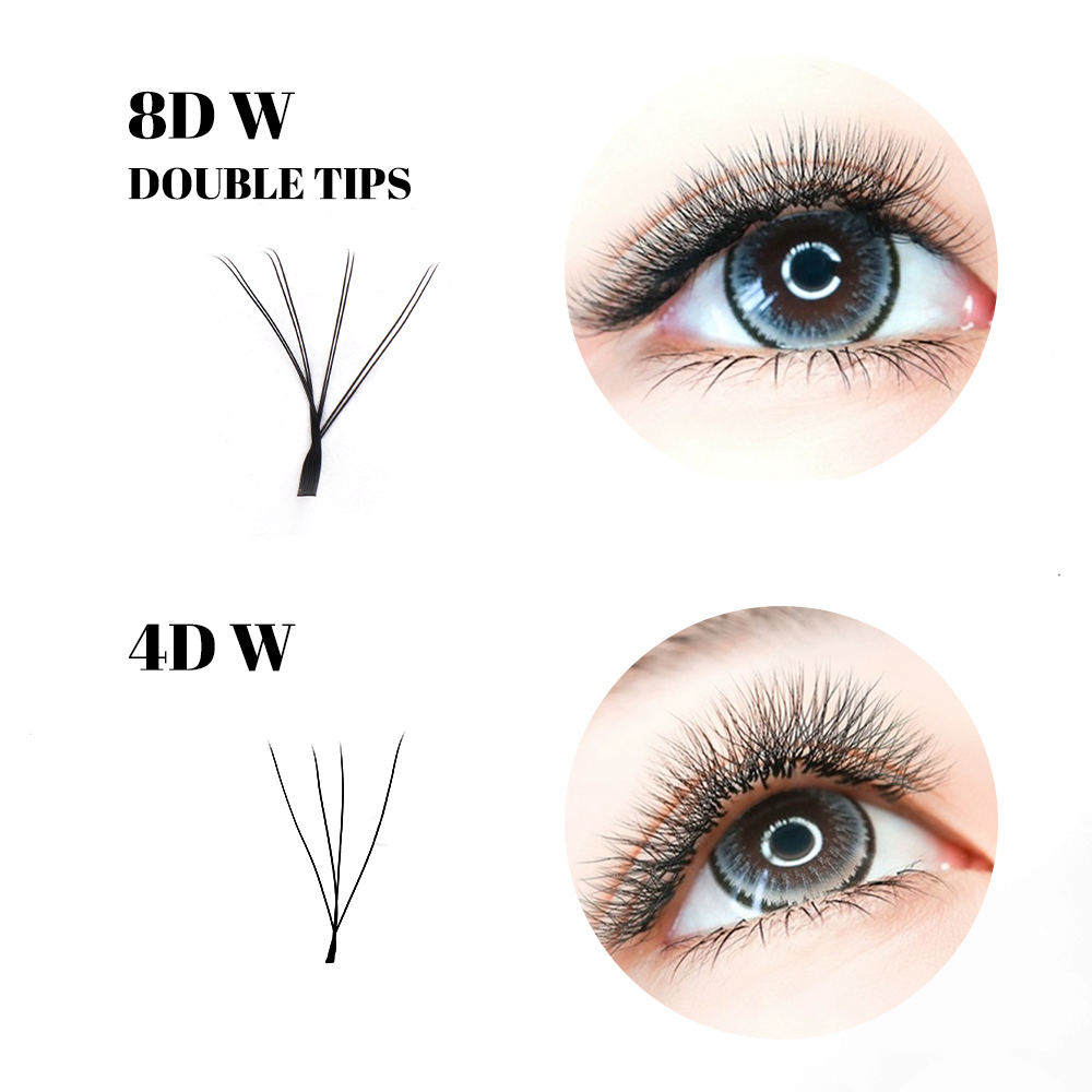 GEMERRY 4D/6D/8D/10D W-Wimpern – Eyelash Extension Double Volume Bewertung und Preis