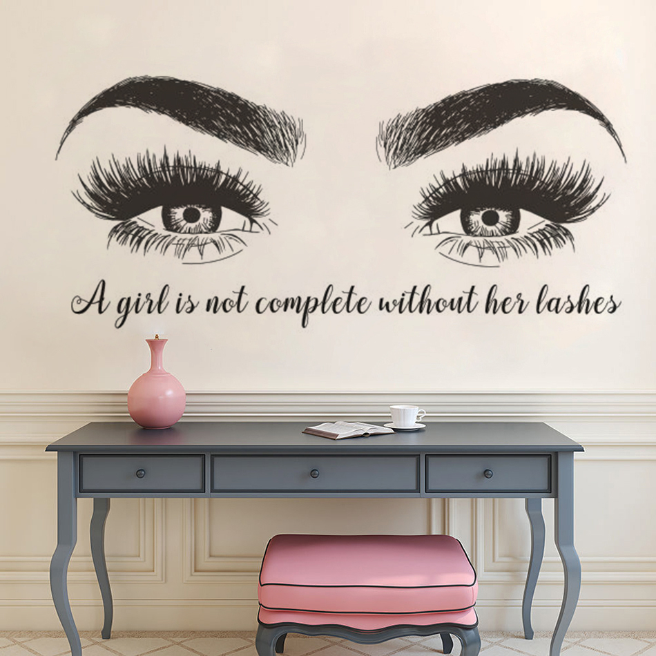 Wimpern Augenbrauen Vinyl Wand – Eyelash Extension Quotes Bewertung und Preis