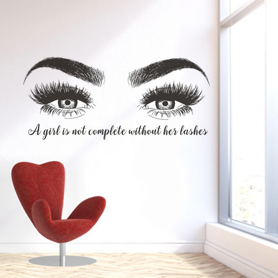 Wimpern Augenbrauen Vinyl Wand – Eyelash Extension Quotes Bewertung und Preis